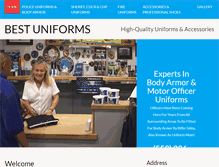 Tablet Screenshot of bestuniforms.net